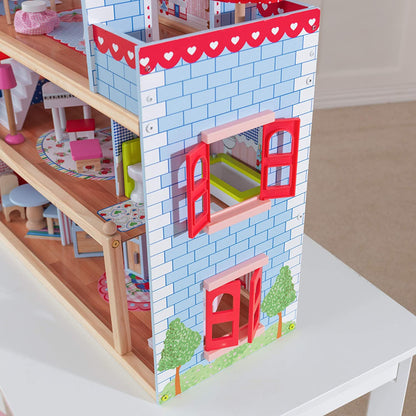 Doll Cottage With Furniture For Kids (Model 1)