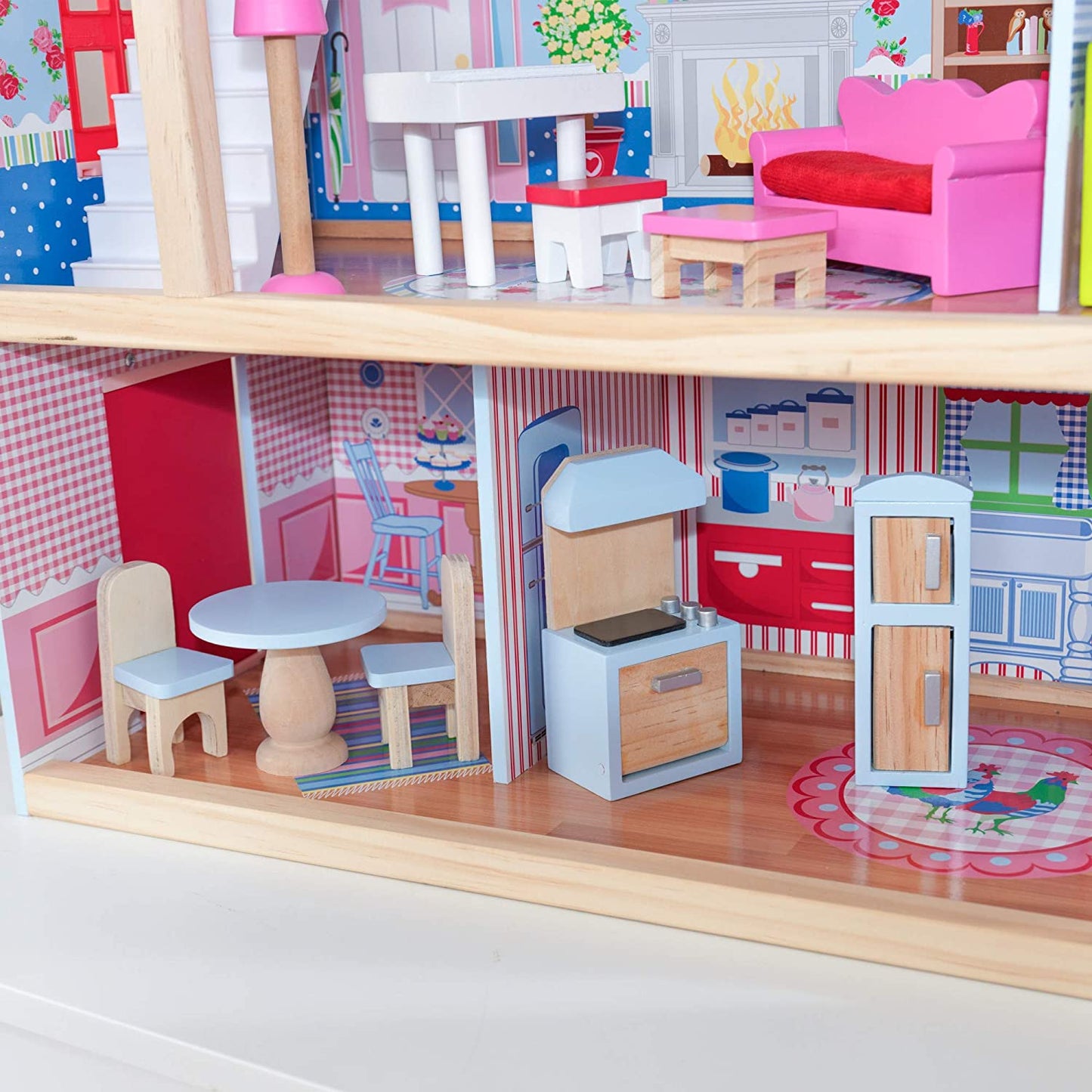 Doll Cottage With Furniture For Kids (Model 1)