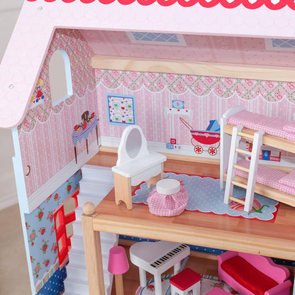 Doll Cottage With Furniture For Kids (Model 1)