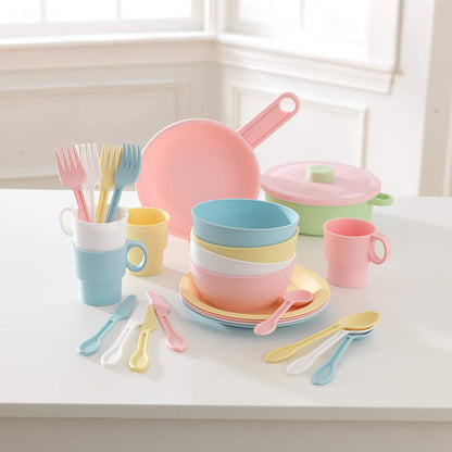 27Pc Cookware Set - Pastel For Kids