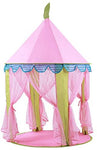 Princess Indoor Castle Playhouse Toy Play Tent For Kids Toddlers With Mat Floor And Carry Bag (Pink