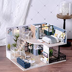 Dollhouse Miniature With Furniture Kit Plus Dust Proof And Music Movement - Cozy Time
