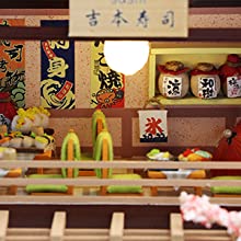 Dollhouse Miniature Kit With Furniture, Dust Proof, And Music - Asia (1:24 Scale)