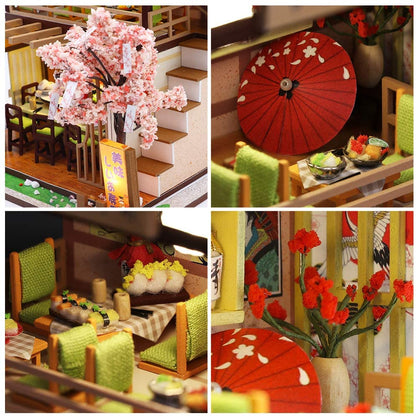 Dollhouse Miniature Kit With Furniture, Dust Proof, And Music - Asia (1:24 Scale)