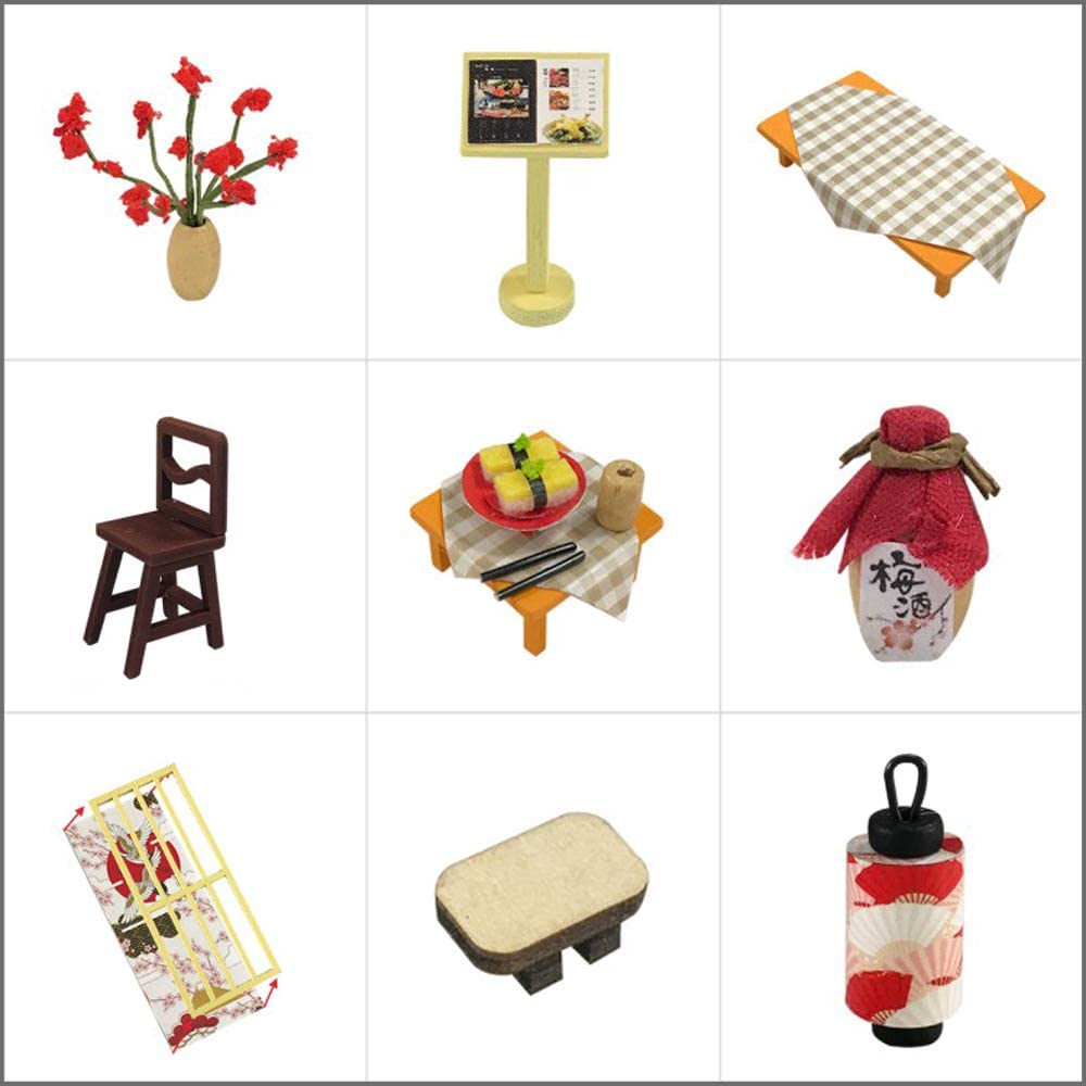 Dollhouse Miniature Kit With Furniture, Dust Proof, And Music - Asia (1:24 Scale)