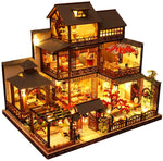 Dollhouse Miniature Kit With Furniture, Dust Proof, And Music - Giant Asia (1:24 Scale)