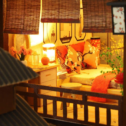 Dollhouse Miniature Kit With Furniture, Dust Proof, And Music - Giant Asia (1:24 Scale)