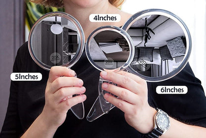 20X Magnifying Hand Mirror For Makeup, Tweezing, And Blemish Removal (15 Cm) - 19.7×16.8×15.2cm