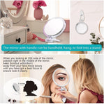 20X Magnifying Hand Mirror Two Sided Use For Makeup Application(15 Cm