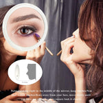 20X Magnifying Hand Mirror With 3 Suction Cups Use For Makeup Application(10 Cm