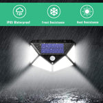 100 Waterproof Led Motion Sensor Solar Security Lights Outdoor (2-Pack)