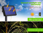 200 Waterproof Led Solar Fairy Lights Outdoor With 8 Modes