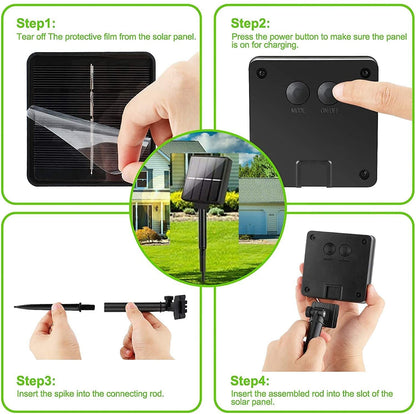 Solar-Powered Outdoor Lights: 20M, 200 Led, 8 Modes, Waterproof