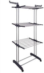 Foldable Clothes Drying Rack: 3 Tier, Indoor, With Hanger Stand Rail