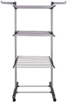 Foldable Clothes Drying Rack: 3 Tier, Indoor, With Hanger Stand Rail