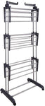 Foldable Clothes Drying Rack: 3 Tier, Indoor, With Hanger Stand Rail