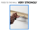 Wall Mount Solid Wood Shelf With Towel Rack Bar (Bathroom Organizer)