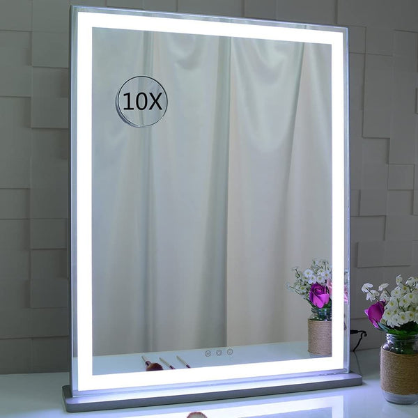  10X Magnification Mirror With Dimmable Light (71 X 57 Cm,)