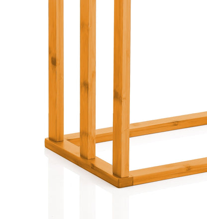 Bamboo Towel Bar Holder Rack 3-Tier Freestanding