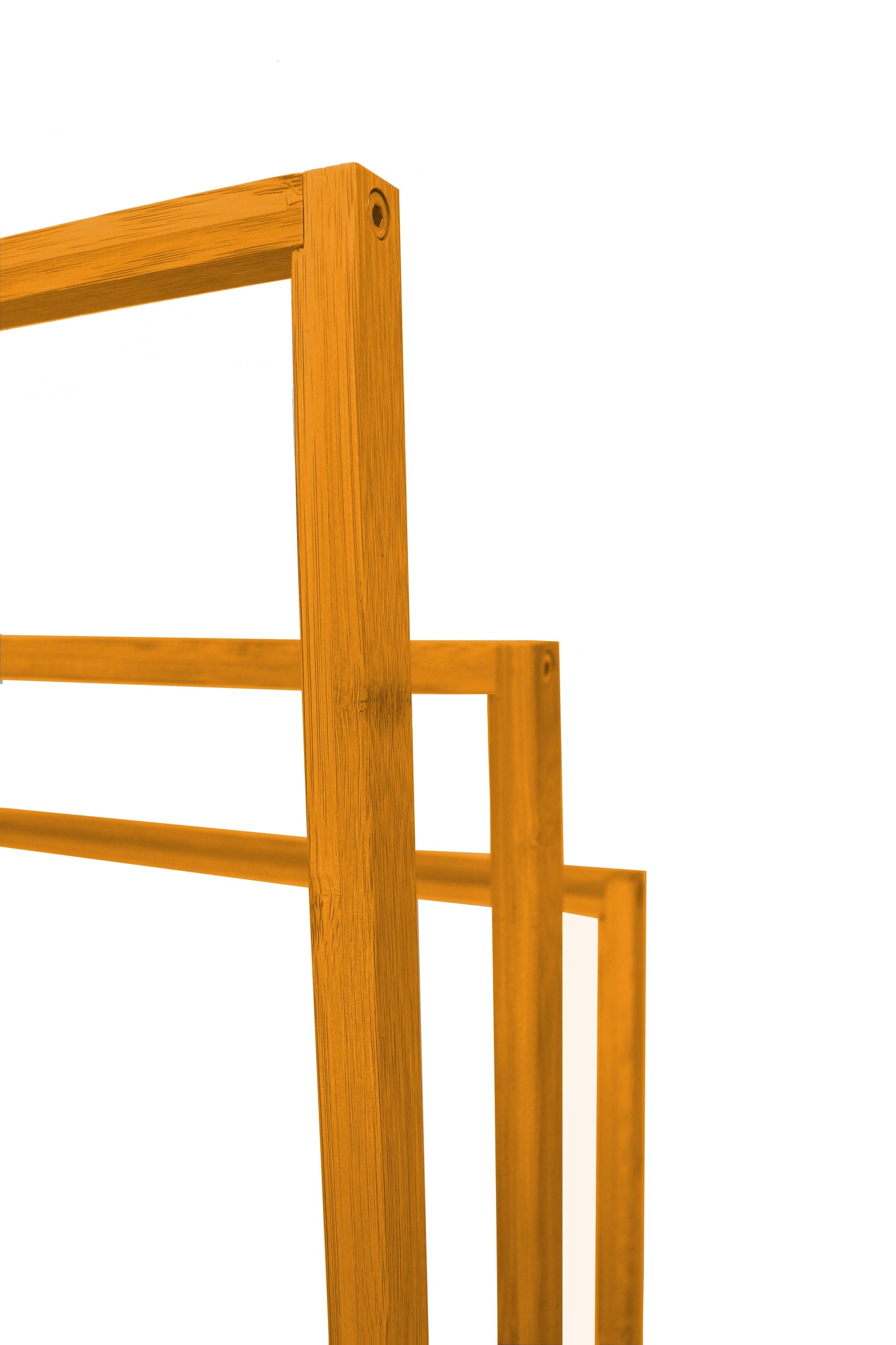 Bamboo Towel Bar Holder Rack 3-Tier Freestanding