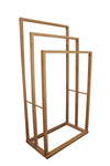 Bamboo Towel Bar Holder Rack 3-Tier Freestanding