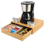 Bamboo K-Cup Coffee Pod Holder For Kitchen Organization