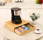 Bamboo K-Cup Coffee Pod Holder For Kitchen Organization