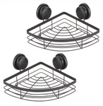 2-Pack Round Corner Shower Caddy With Suction Cups