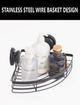 2-Pack Round Corner Shower Caddy With Suction Cups
