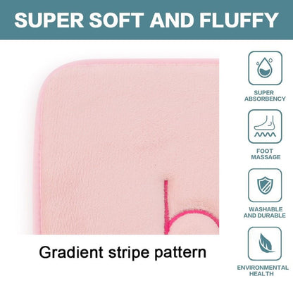 Super Comfort Memory Foam Bath Mat Pink