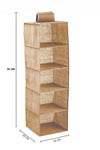4 Pack - 2 X Fabric Drawer Organizer And 2 X Storage For Clothes (Beige)