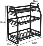 3-Tier Detachable Spice Rack Storage Organiser For Kitchen Countertop