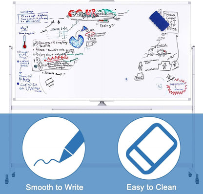 Double Sided Whiteboard 120x90cm Mobile