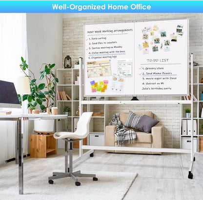 Double Sided Whiteboard 120x90cm Mobile