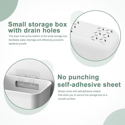 Wall Storage Box Set Adhesive 15x11x6cm