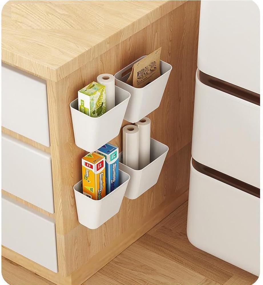 Wall Storage Box Set Adhesive 15x11x6cm