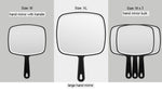 Extra Large Black Handheld Mirror With Handle (31,5 X 23 Cm)