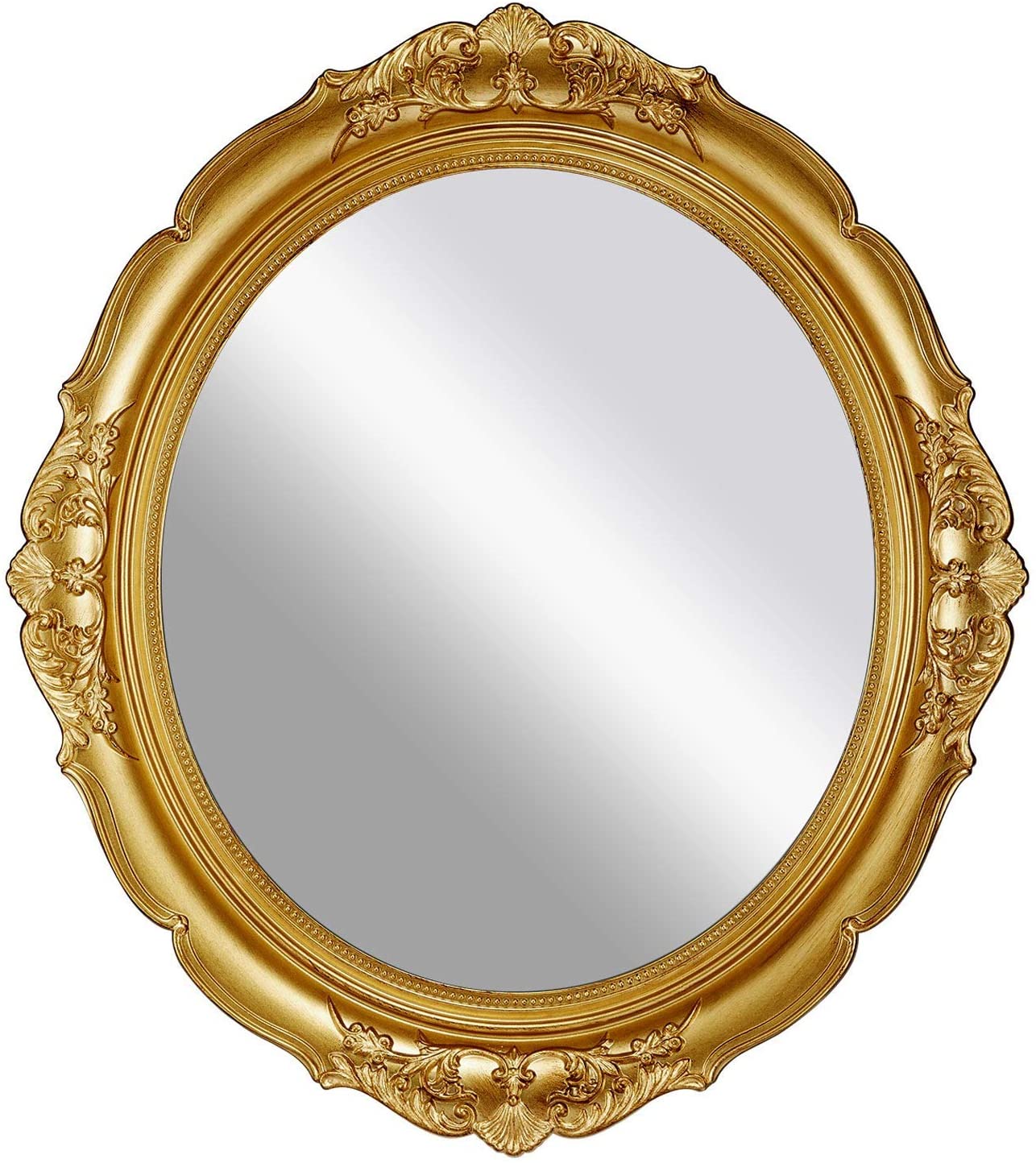 Oval Antique Vintage Hanging Wall Mirror for Bedroom