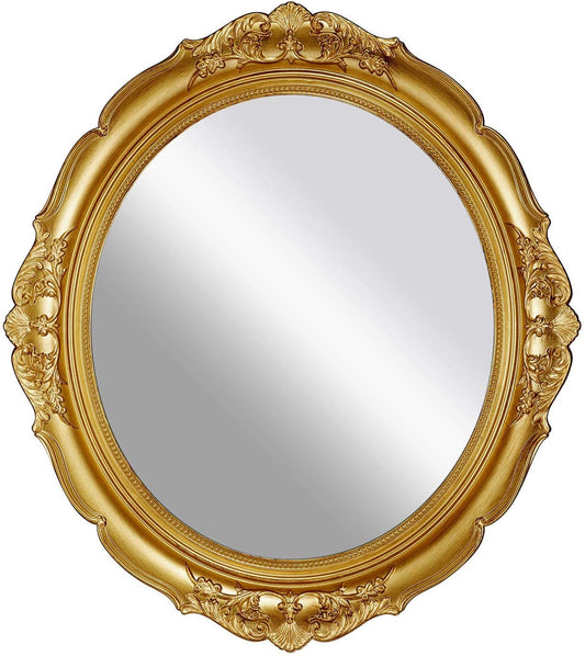 Oval Antique Vintage Hanging Wall Mirror for Bedroom