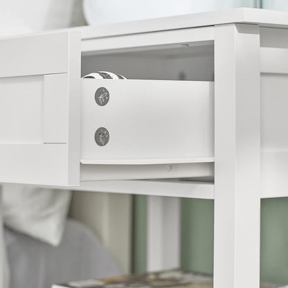 Bedside Table With Drawer Shelves 