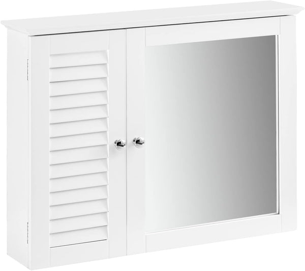 Mirror Cabinet Wall Cupboard, White