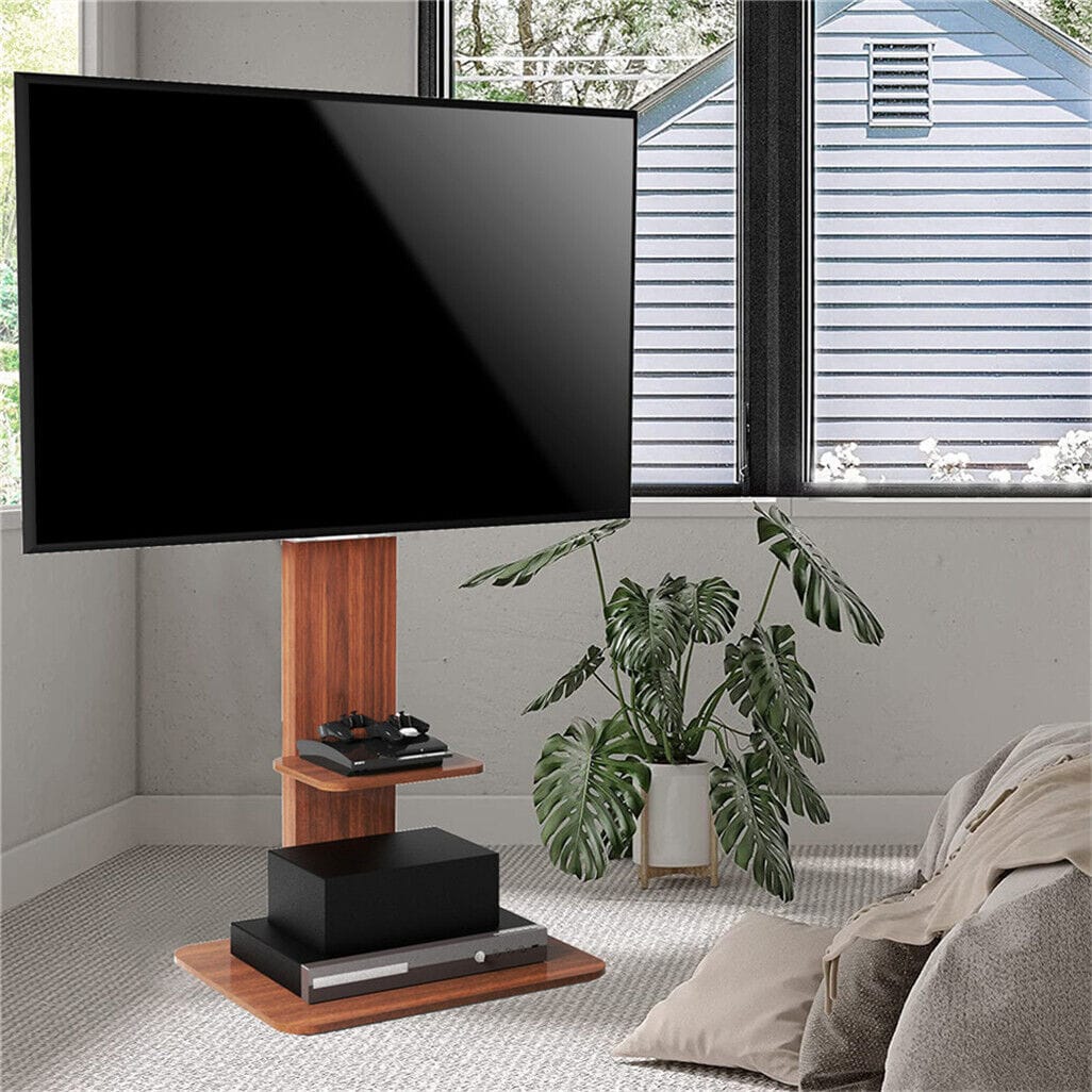 Adjustable Tv Floor Stand Black 600x400cm