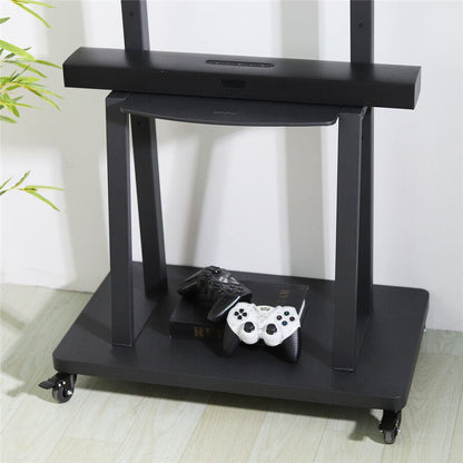 Rolling TV Stand With Adjustable Mount 62x40x162cm
