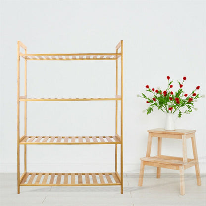 Bamboo Shelving Unit Natural 26.46x9.84x38.97cm