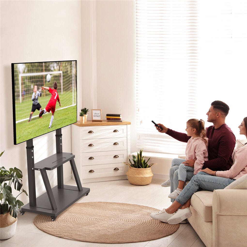Mobile Tv Cart With Shelf 83x50x175cm