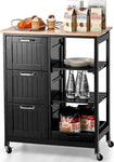 Kitchen Island Cart With Storage, Drawers, Shelves