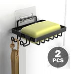 2 Pack Adhesive Stainless Steel Shower Caddy Shelf Organizer