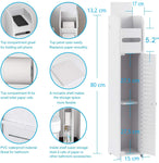 Toilet Paper Roll Holder For Bathroom (White, 80 Cm)