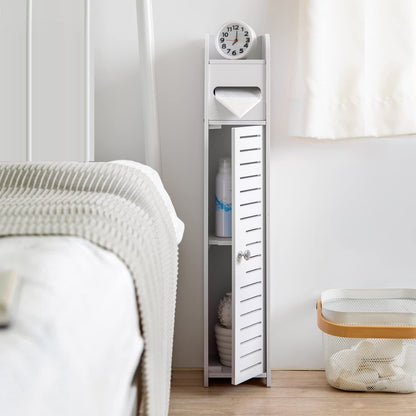 Toilet Paper Roll Holder For Bathroom (White, 80 Cm)