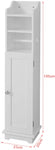 Toilet Paper Holder With Storage, Freestanding Cabinet, Toilet Brush Holder
